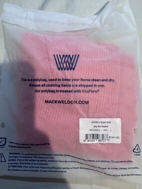 Mack Weldon AIRKNITx Boxer Brief in Pink Heather